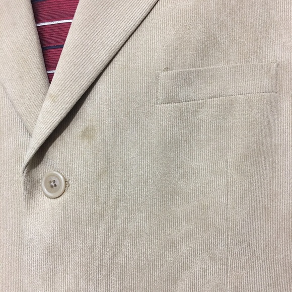 Alfani Tan 100% Polyester Textured Blazer Size 42S - Picture 2 of 6